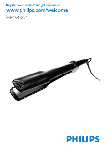 Руководство Philips HP4643 Выпрямитель волос