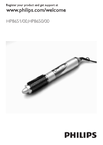 Hướng dẫn sử dụng Philips HP8651 Máy tạo kiểu tóc