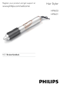 Bruksanvisning Philips HP8651 Krølltang