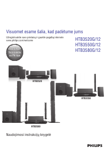 Vadovas Philips HTB3580G Namų kino sistema