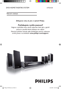 Manuál Philips HTS3154 Domácí kino