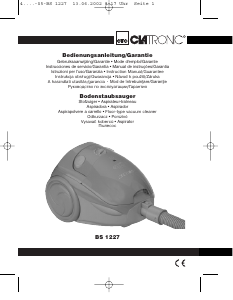 Manual Clatronic BS 1227 Aspirator