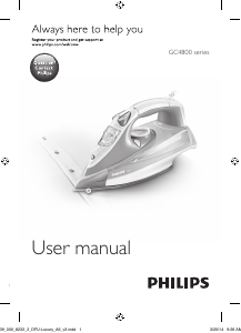 Mode d’emploi Philips GC4890 Azur Fer à repasser