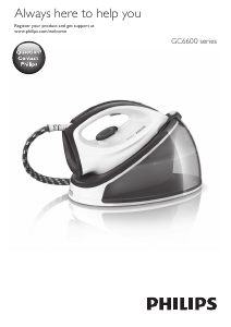Manual de uso Philips GC6635 SpeedCare Plancha