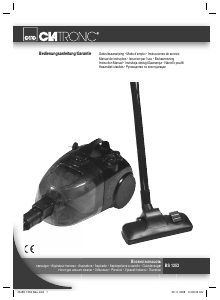 Mode d’emploi Clatronic BS 1253 Aspirateur