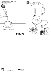 Bedienungsanleitung Philips HD4666 Wasserkocher