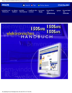Bedienungsanleitung Philips 150S4FG LCD monitor