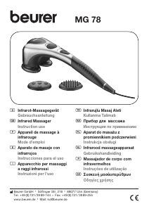 Handleiding Beurer MG 78 Massageapparaat