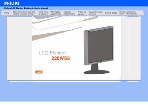 Priručnik Philips 220WS8FS LCD zaslon