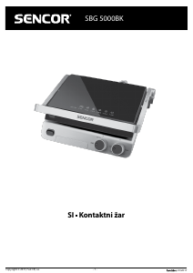Priročnik Sencor SBG 5000BK Kontaktni žar