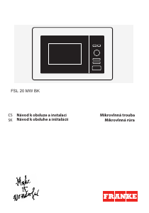 Manuál Franke FSL 20 MW BK Mikrovlnná trouba