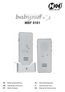 Manual Hartig and Helling MBF 8181 Baby Monitor