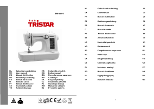 Manuale Tristar SM-6001 Macchina per cucire