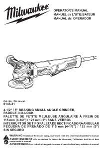 Mode d’emploi Milwaukee 6143-31 Meuleuse angulaire