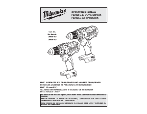 Mode d’emploi Milwaukee 2603-20 Perceuse visseuse