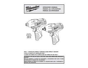 Mode d’emploi Milwaukee 2451-20 Visseuse à choc
