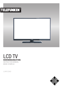Handleiding Telefunken L24H125A3 LED televisie