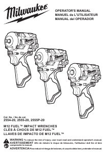 Mode d’emploi Milwaukee 2555-20 Visseuse à choc