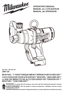 Handleiding Milwaukee 2867-20 Slagmoersleutel