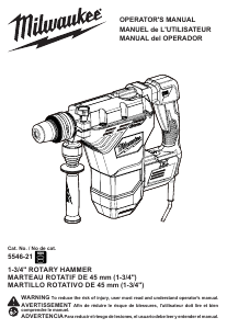 Manual de uso Milwaukee 5546-21 Martillo perforador