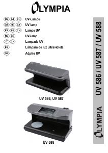 Manual Olympia UV 586 Counterfeit Money Detector