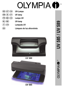 Manual Olympia UV 589 Counterfeit Money Detector