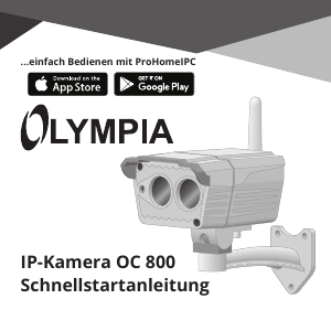 Bedienungsanleitung Olympia OC 800 IP IP Kamera