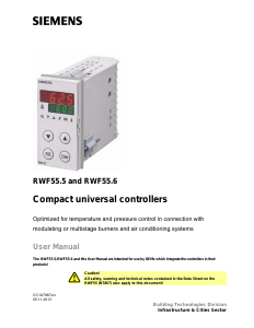 Manual Siemens RWF55.5 Thermostat