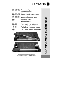 Manual de uso Olympia Vario Duplex 5000 Cortador de papel