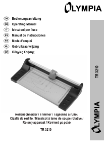Handleiding Olympia TR 3210 Papiersnijder
