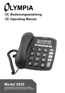 Bedienungsanleitung Olympia 4520 Telefon
