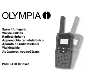 Manuale Olympia PMR 1410 Ricetrasmittente