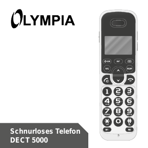 Bedienungsanleitung Olympia DECT 5000 Schnurlose telefon