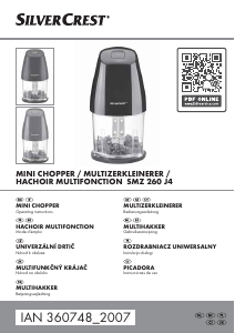 Instrukcja SilverCrest IAN 360748 Rozdrabniacz kuchenny