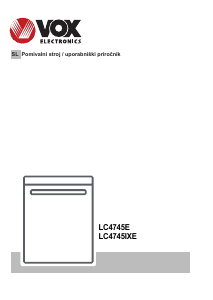 Priročnik Vox LC4745E Pomivalni stroj