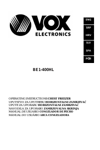 Manual Vox BE1-400HL Congelador