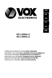Manual Vox BE1-300HLLC Congelador