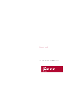 Manual Neff D64QBE1N0 Cooker Hood