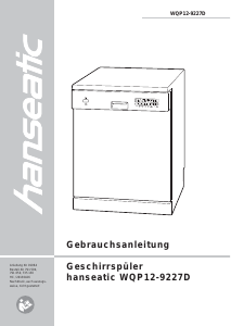 Bedienungsanleitung Hanseatic WQP12-9227D Geschirrspüler