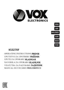 Manual Vox KS3270F Frigorífico