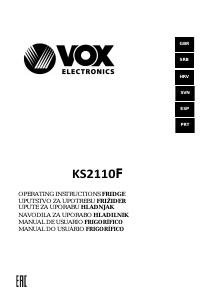 Handleiding Vox KS2110F Koelkast