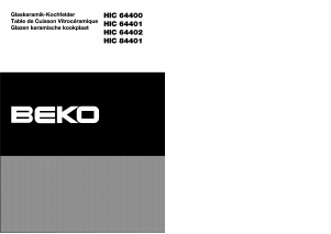 Mode d’emploi BEKO HIC 64401 Table de cuisson