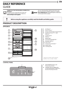 Mode d’emploi Whirlpool WT70I 831 W Réfrigérateur combiné