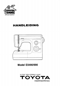 Handleiding Toyota EX490 Naaimachine