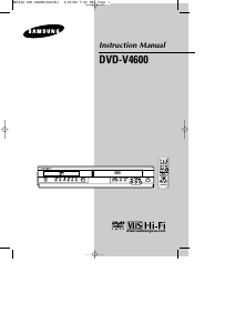 Manual Samsung DVD-V4600 DVD-Video Combination