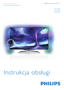 Instrukcja Philips 55PFL8008 Telewizor LED