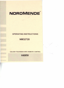 Manual Nordmende NM32720 LCD Television