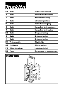 Manual Makita BMR100 Rádio