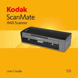 Manual Kodak i940 ScanMate Scanner