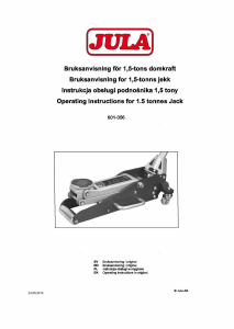 Bruksanvisning Jula 601-056 Domkraft